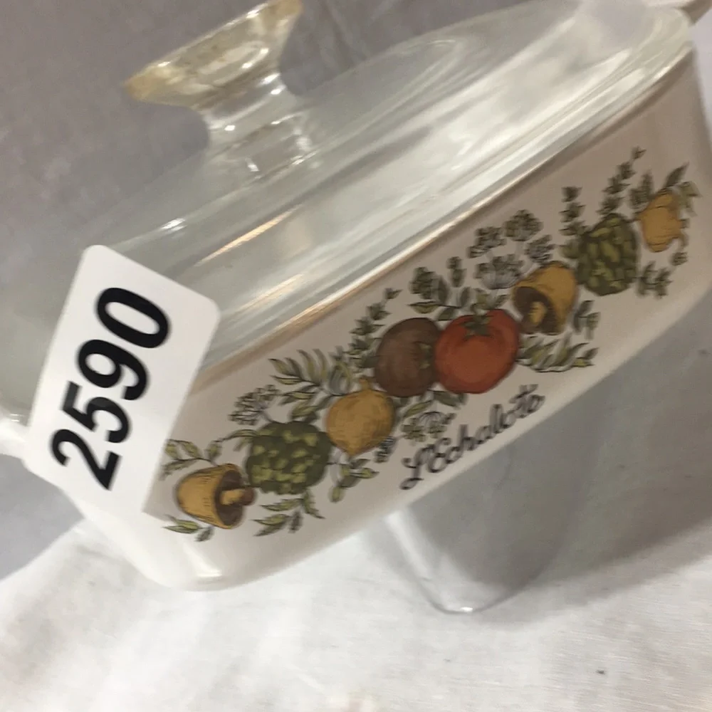 Vintage Corning Ware casserole with lid 1 quart Spice of Life